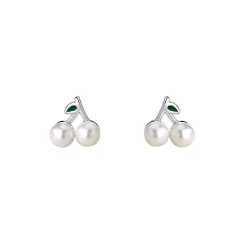 CENTURY&KINDLE 999 Fine Silver Stud Earrings Women's