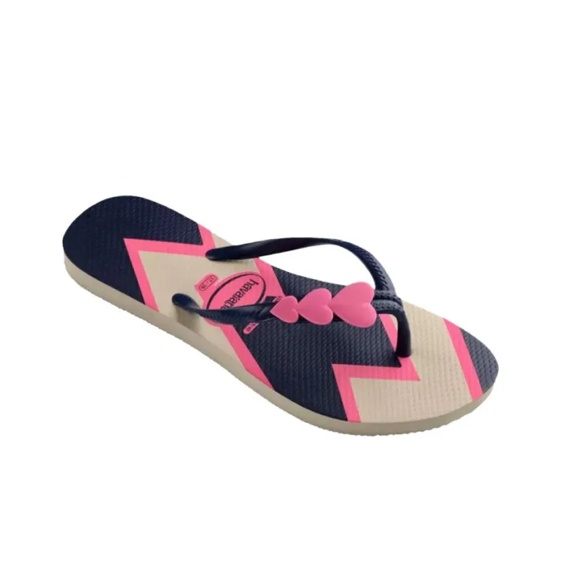 Havaianas Rubber Sole Abrasion Resistant Flip Flops Women's Black-1