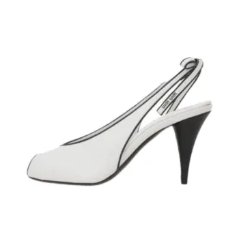 MIU MIU Cone Heel High Heels Women's White