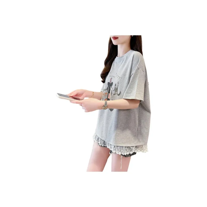 Flowers In Water T Shirt Women's-6