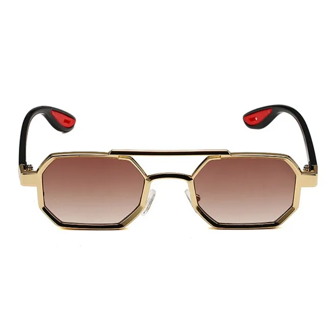 YALMY Metal Irregular Shape Sunglasses Men's-8