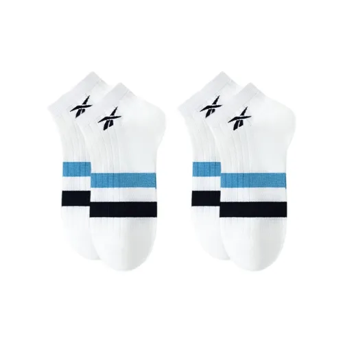 Reebok No Show Socks Unisex 2 Pack White