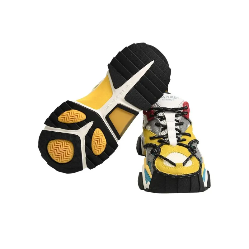 CALVIN KLEIN Low Top Casual Shoes Women's Yellow-2