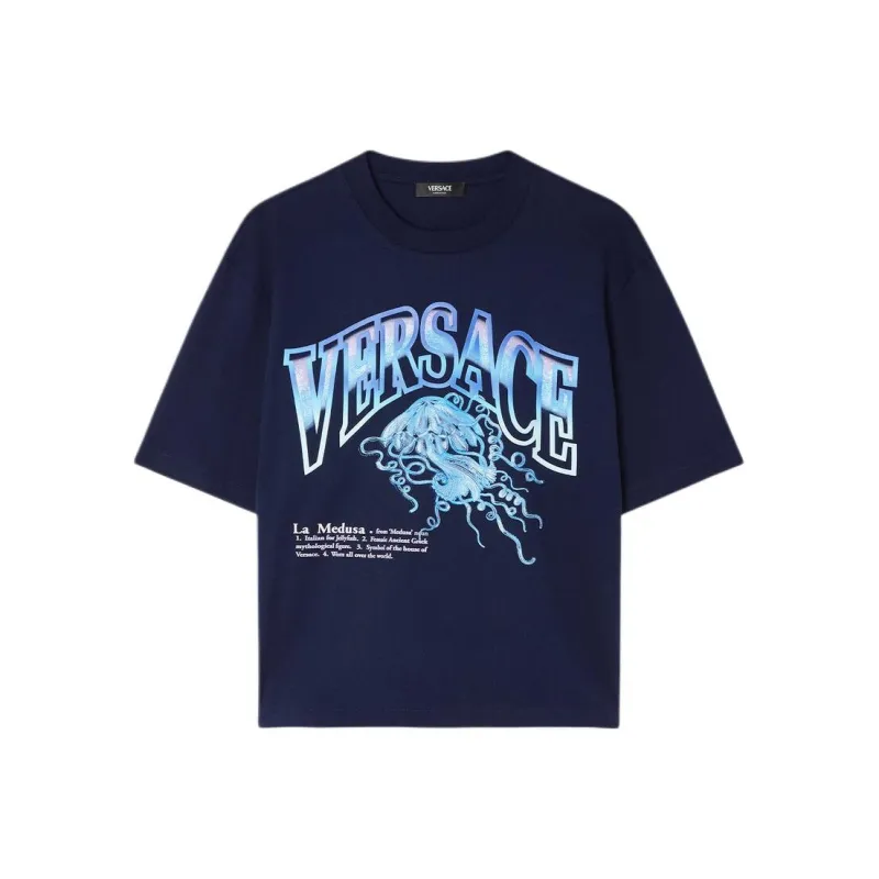 VERSACE T Shirts Men Blue-0