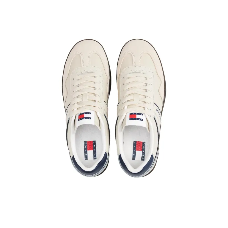 Tommy Hilfiger Trainers Low Top Skateboard Shoes Men's Beige Blue-3