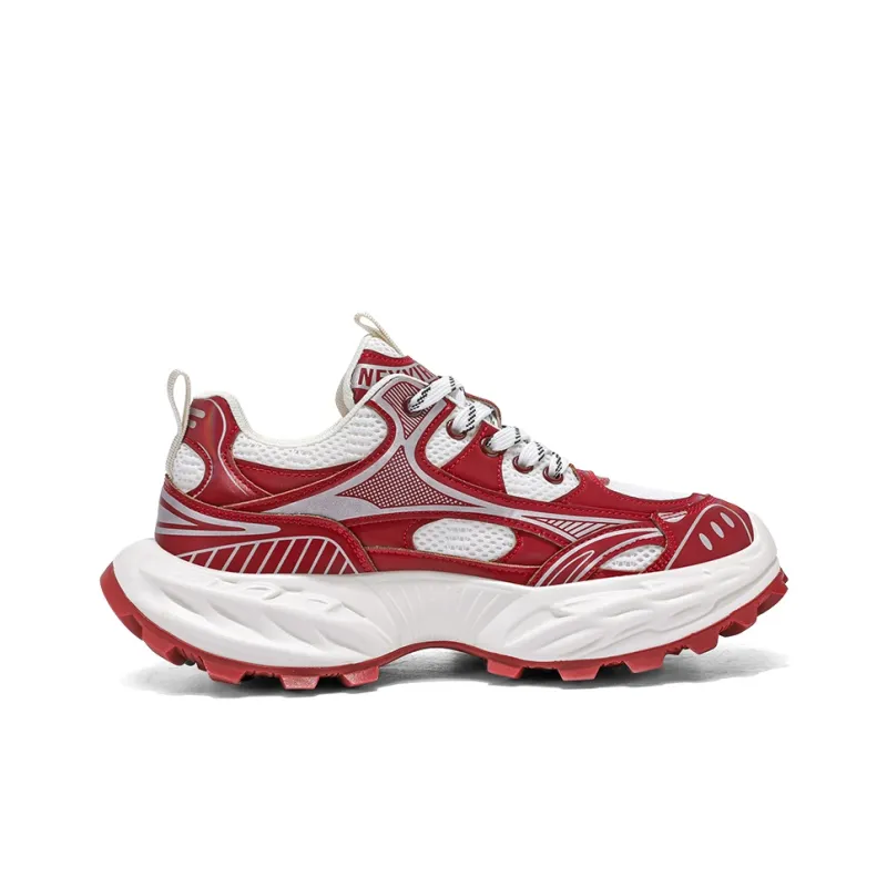 KEKAFU Anti Slip Wear Resistant Low Top Chunky Sneakers Men's-1