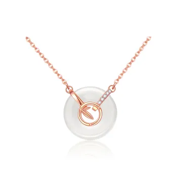 CHAOHONGJI Natural Chalcedony Necklaces Women's