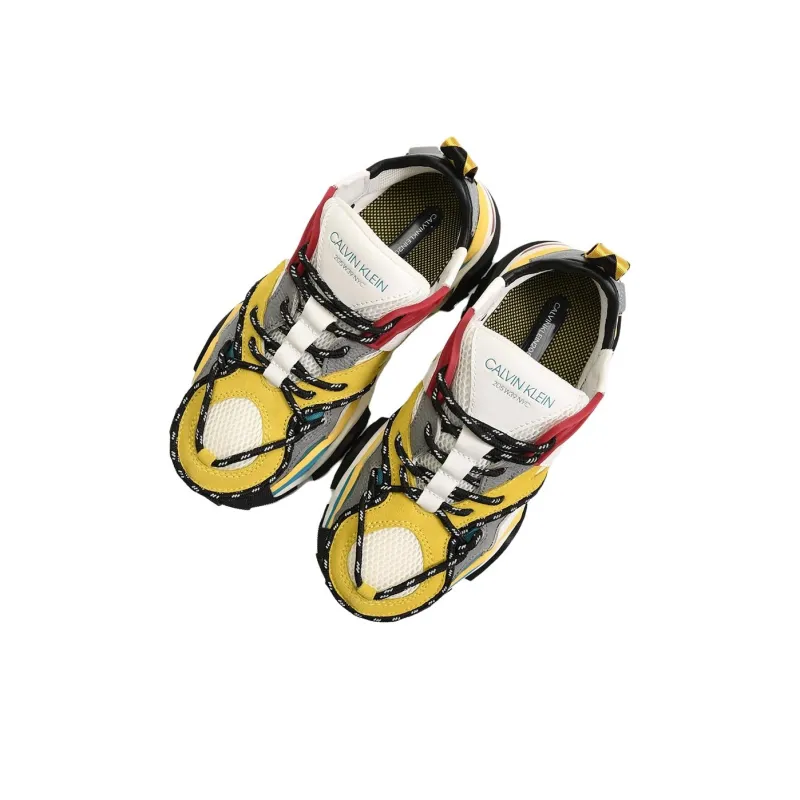 CALVIN KLEIN Low Top Casual Shoes Women's Yellow-1