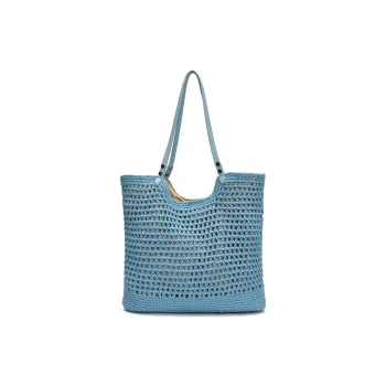 Morellybear PU Shoulder Bag Women's Blue/Yellow/Pink/Beige