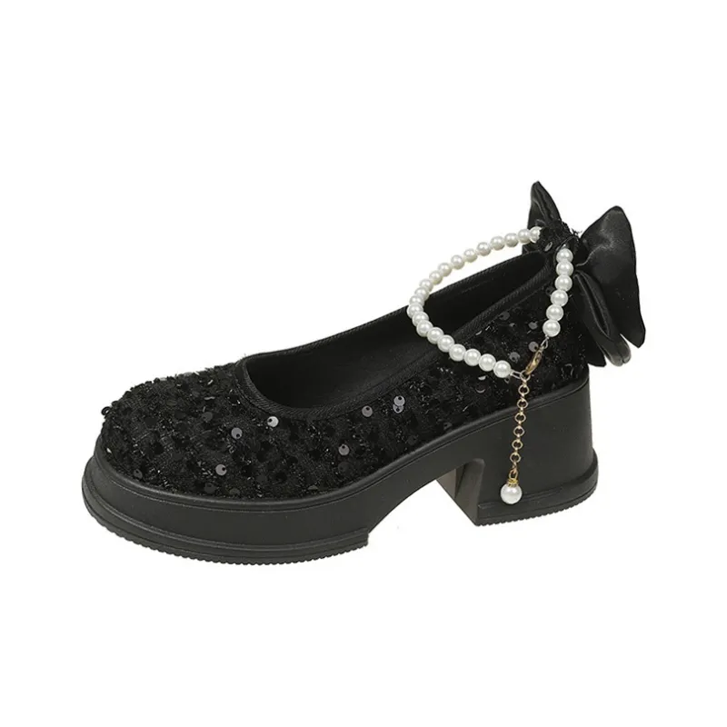 MCKP Chunky Heel High Heels Women's-3