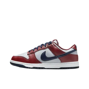 Nike Dunk Anti Slip Wear Resistant Low Top Skateboard Shoes Unisex Gray Red