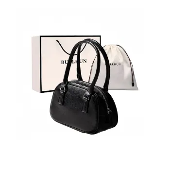 Bullrun Synthetic Leather Shoulder Bag, Crossbody Bag, Handbag Women's Space Silver/Midnight Black