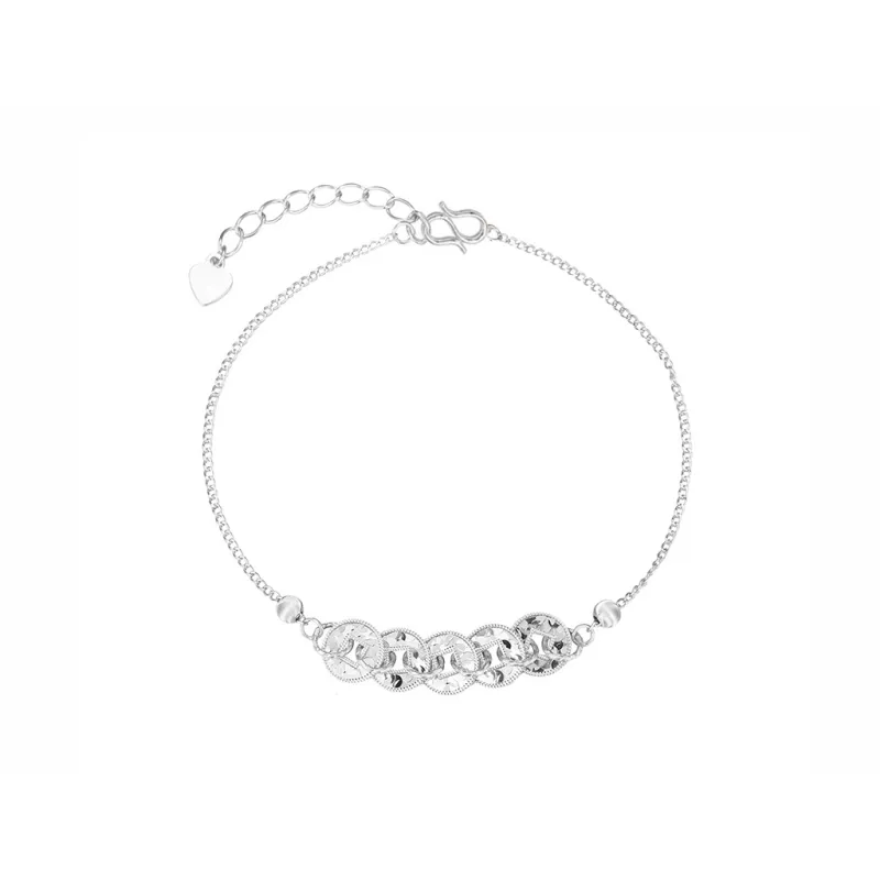 CHINA GOLD 999 Fine Silver Pure Silver Bracelets Women's-0
