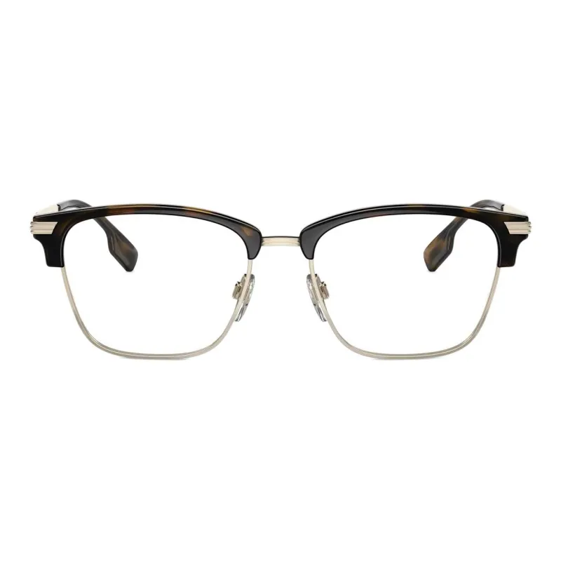 Burberry Metal Browline Eyeglass Frames Unisex Tortoiseshell-1