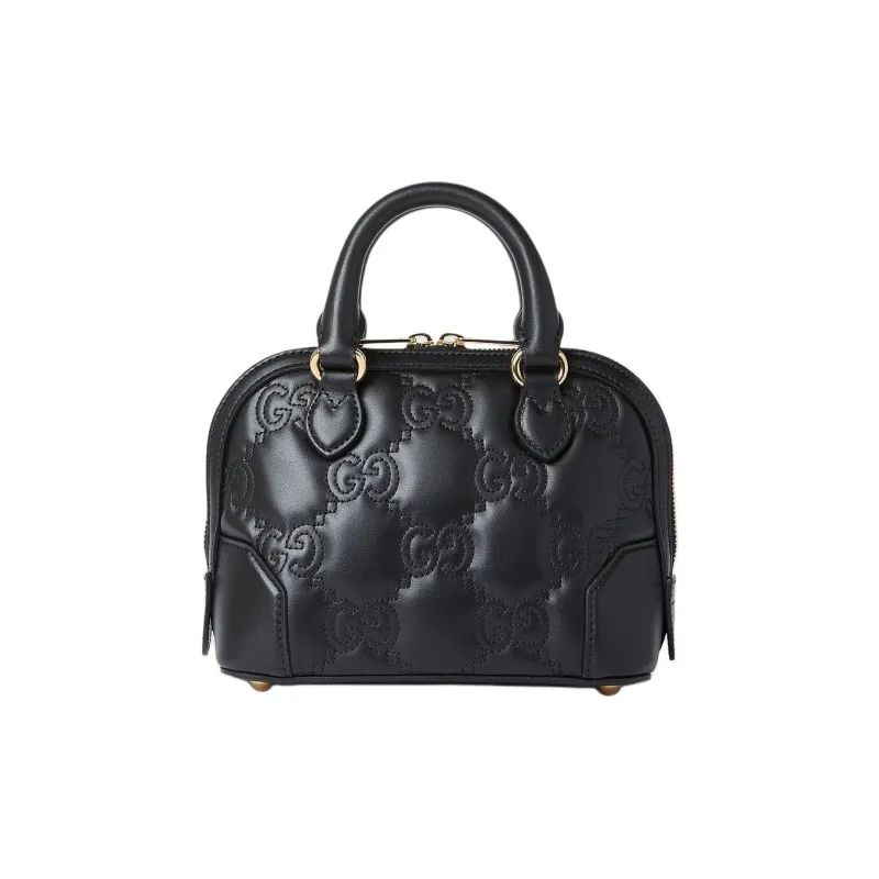 GUCCI GG Matelassé Leather Controller Boston Bag Controller Boston Bag Trumpets Women's Black-2