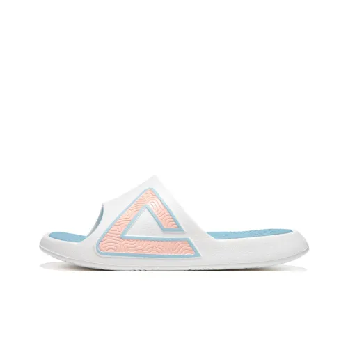 PEAK State Pole Slip Resistant Odor Resistant Abrasion Resistant Slide Slippers Women's White Blue Pink