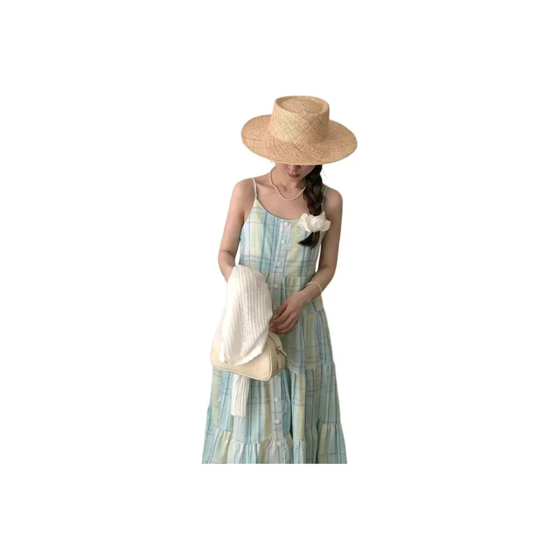 XIANSINIAO Slip Dresses Women's Image Color Cardigan Not Included-1