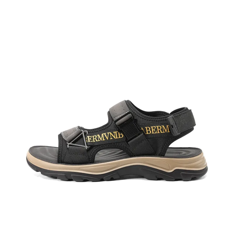 Dunnu Beach Sandals Men Yellow-4