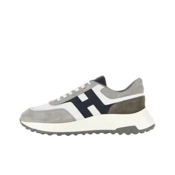 HOGAN H Patch H563 Low Top Casual Shoes Men's Gray Black
