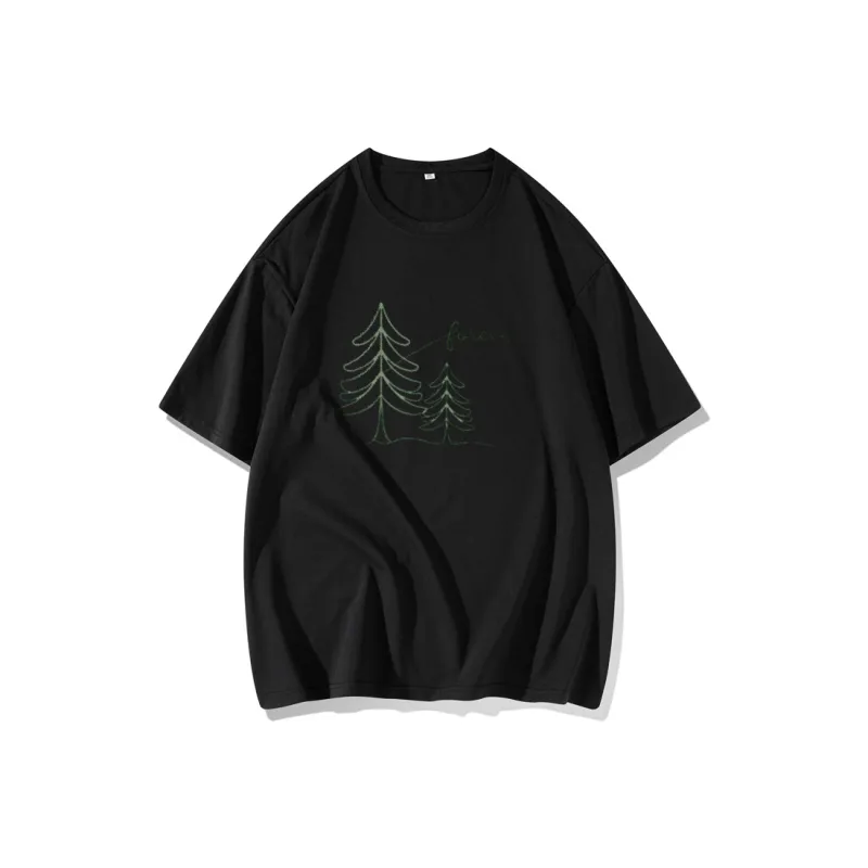 FAIRWHALE Drop Shoulder Sleeve T Shirt Women's-3