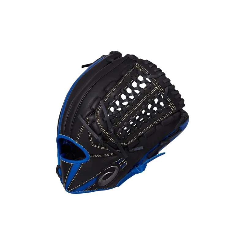 Asics Baseball Gloves Catcher's Glove Leather Unisex Black-2