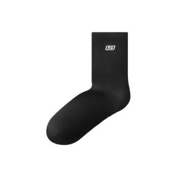 Skechers Mid Calf Socks Men's 1 Pack Carbon Black 0018