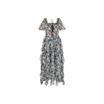 LULUALWAYS Short Sleeved Dress Women's