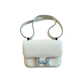 HERMES Constance Enamel Buckle Crossbody Bag, Shoulder Bag Women's Bubble Green