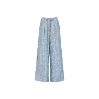 LCEVHZ'S Casual Pants Women's Blue