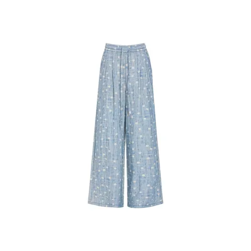 LCEVHZ'S Casual Pants Women's Blue