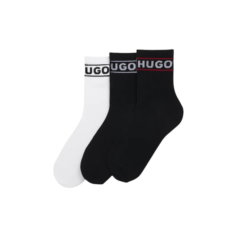 HUGO BOSS Mid Calf Socks Women's 3 Pack-0
