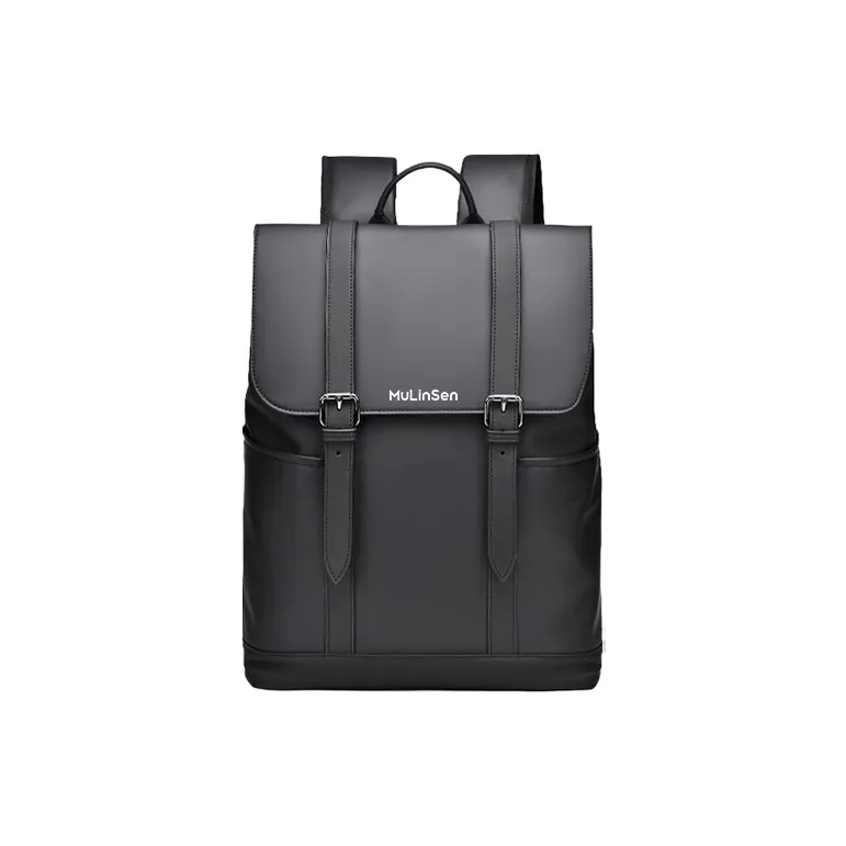 Mulinsen Polyester Laptop Bag Backpack Regular Unisex Black/Gray-0