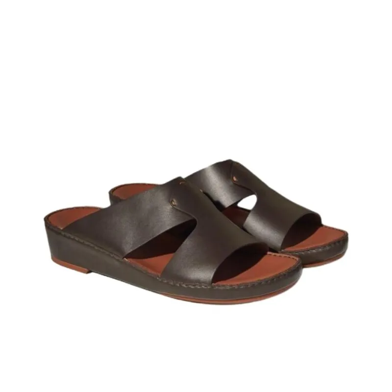 Loro Piana Slide Slippers Women's Chocolate Brown-2