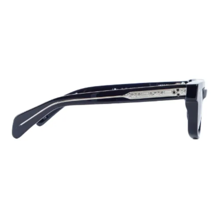 JACQUES MARIE MAGE Cellulose Acetate Rectangular Sunglasses Unisex Black-2