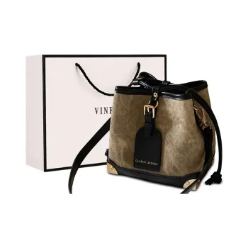 VINEY Synthetic Leather Shoulder Bag Women's Ink Black