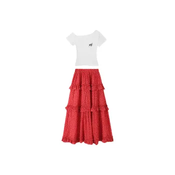 MA JOURNEE Two Piece Skirt Sets Women's