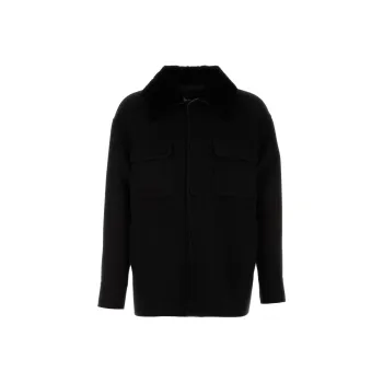 FENDI Jackets & Coats Men's Black