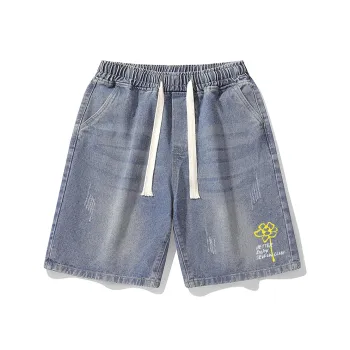 7 SEVFUN Denim Shorts Unisex Blue