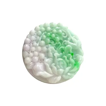 Jade Blossom Glutinous Jade Jadeite Pendants Unisex