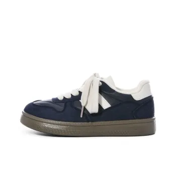 Ordifen Low Top Skateboard Shoes Women's Dark Blue