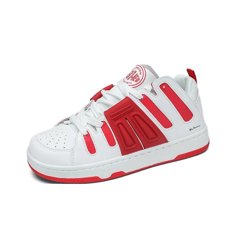 BEN SHERMAN Slip Resistant Cushioning Abrasion Resistant Breathable Low Top Skateboard Shoes Unisex-1