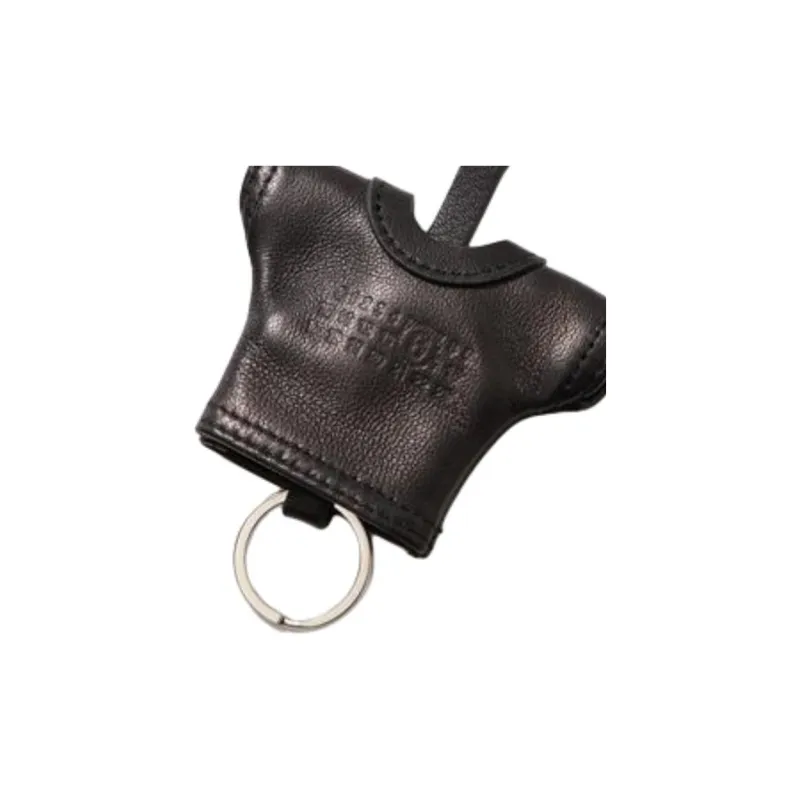 MIU MIU Sheepskin Keychains Unisex Black-1