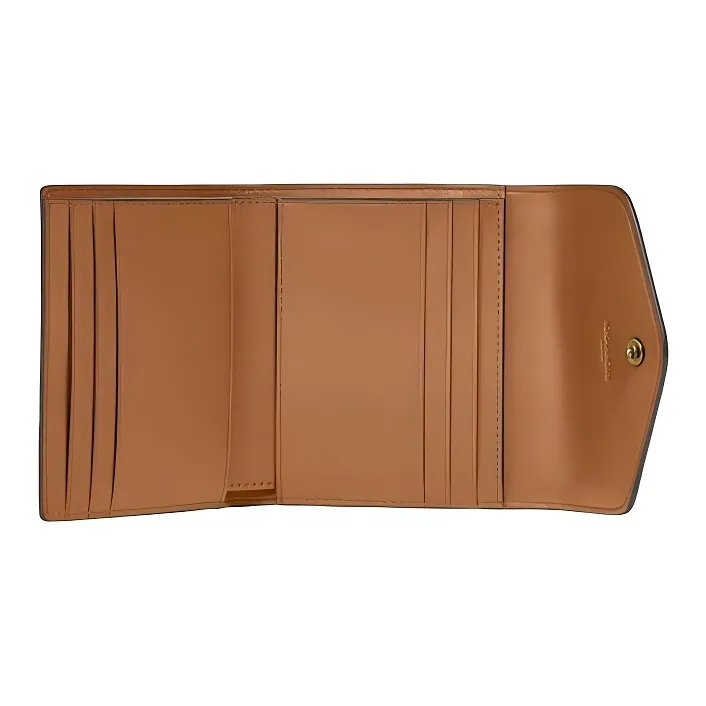 COACH Wyn Leather Wallet Women's Orange-Brown-1