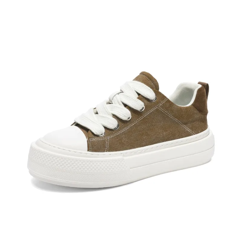 MUSHILANDI Breathable Height Increase Low Top Canvas Shoes Men's-13