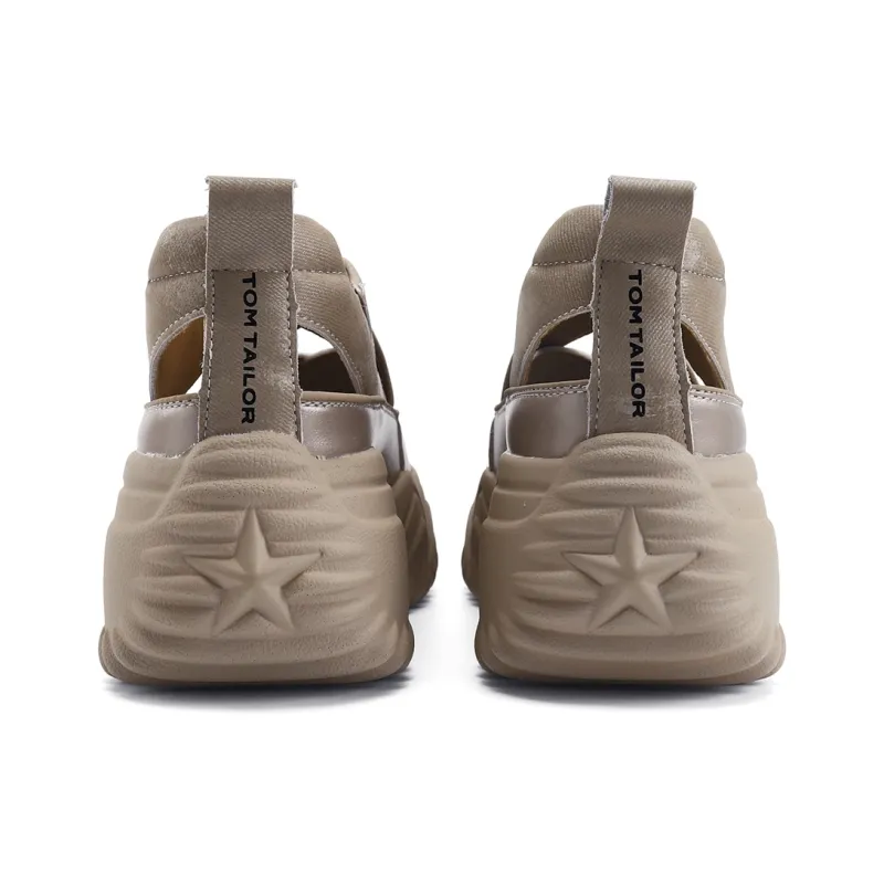 TOM TAILOR Huang Yaobo Trendy Platform Sandal Height Increasing Breathable Low Top Casual Shoes Women's-10