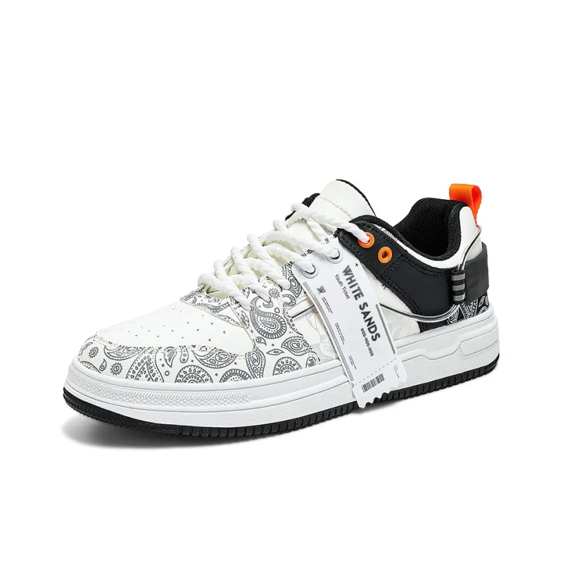 White Sands Slip Resistant, Abrasion Resistant, Breathable Low Top Skateboard Shoes Men's-22