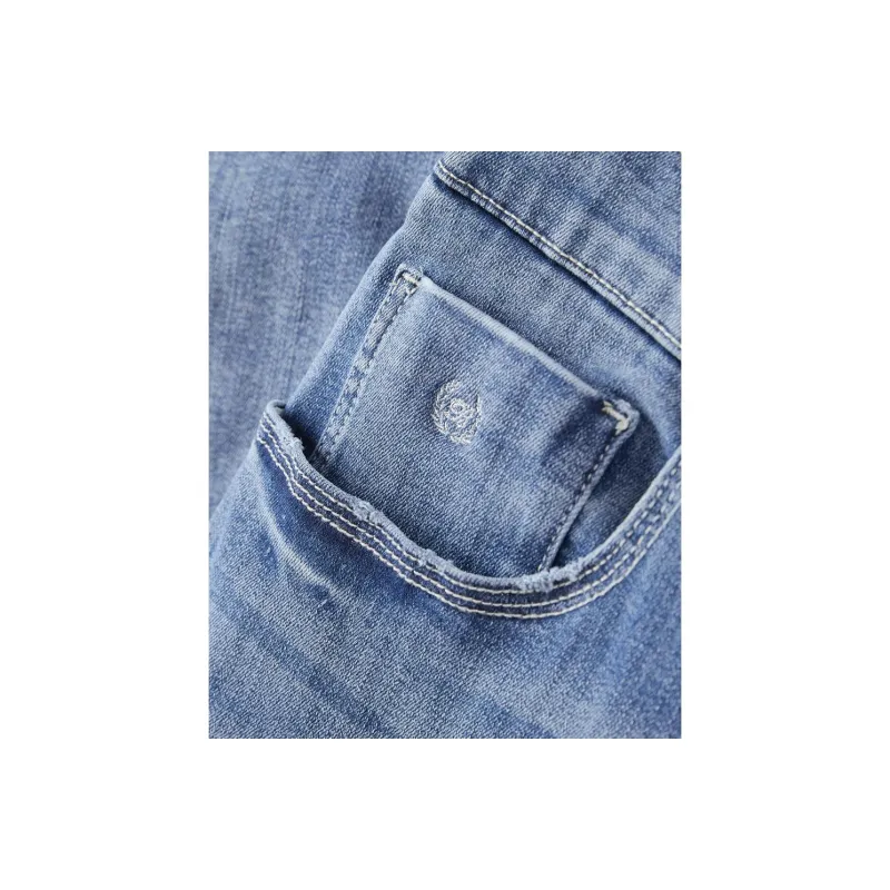 PEACEBIRD MEN Jeans Men Sky Blue 1 Classic Straight Fit-3