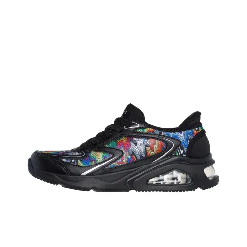 Jen Stark x Skechers Tres Air Uno Mid Top Casual Shoes Women's Black