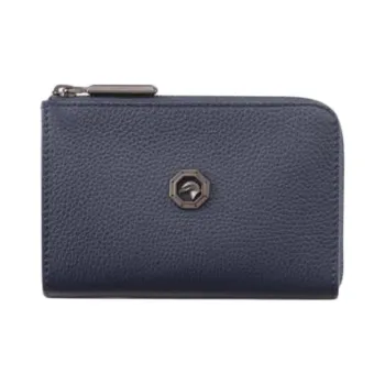 STEFANO RICCI Calfskin Coin Purse Men's Dark Blue