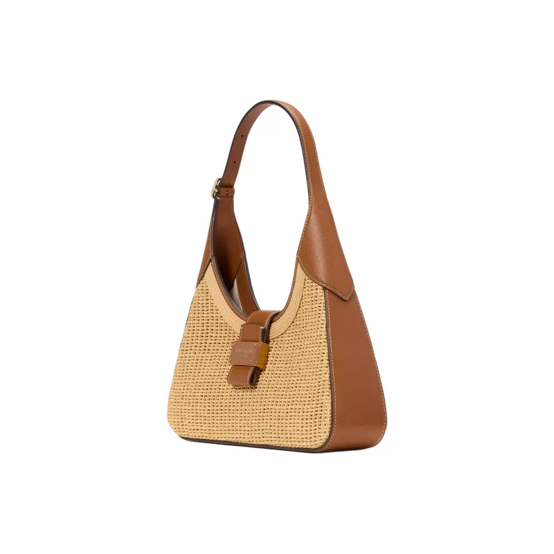 Kate Spade Straw Handbag, Shoulder Bag Trumpets Women's Sandy Beige-1